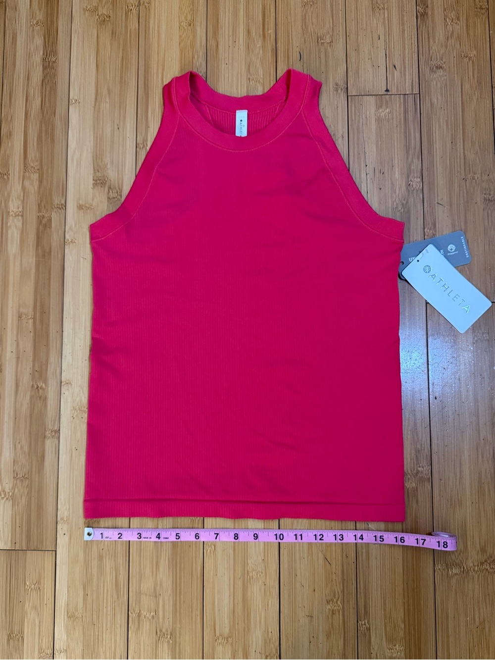 NWT Athleta Renew Seamless Racerback Tank Pink Size L - Picture 11 of 14